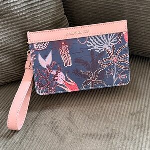 Spartina 449 Coral and Navy Clutch